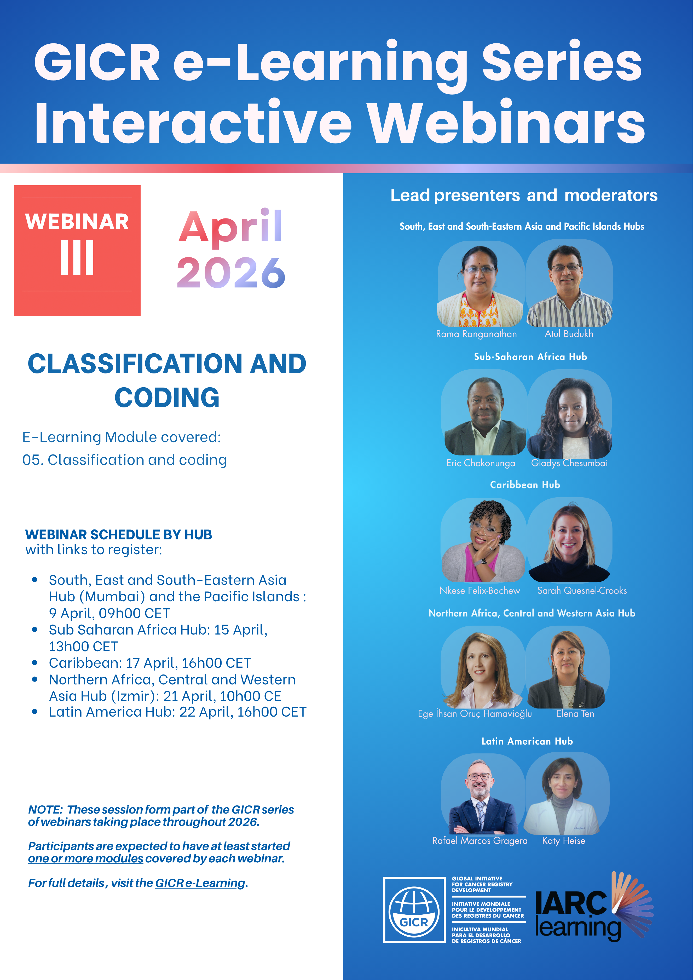 Registration open: GICR Interactive Webinar III.